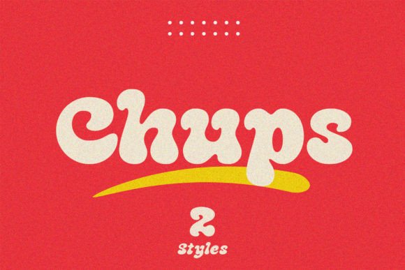 Chups: Strategic Application of a Psychedelic Display Font for Brand Impact