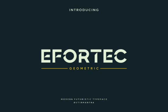 Efortec: Evaluating a Modern Sans Display Font for Design Projects