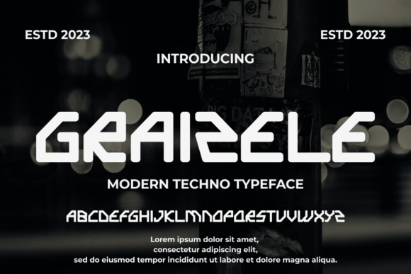 Graizel Font: Bold Modern Display Typography