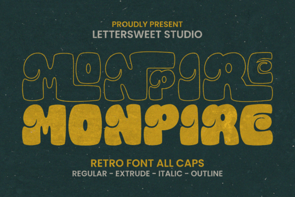 Monpire Font: The Perfect Blend of Retro Boldness and Modern Design Versatility