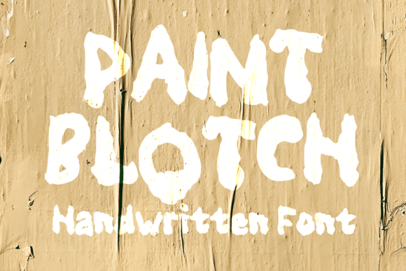 Paint Blotch: Elevating Design Projects with a Unique Painted-Style Display Font