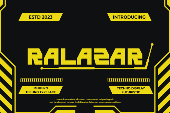 Ralazar: A Bold, Modern Display Font