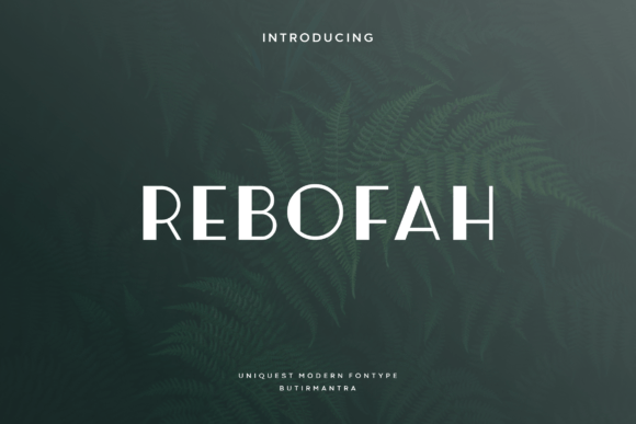 Rebofah: Elevating Modern Brand Identity with Elegant Sans Display Typography
