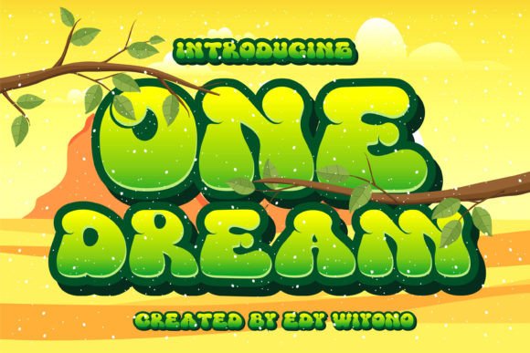 Unleashing Retro Charm: A Deep Dive into the One Dream Display Font