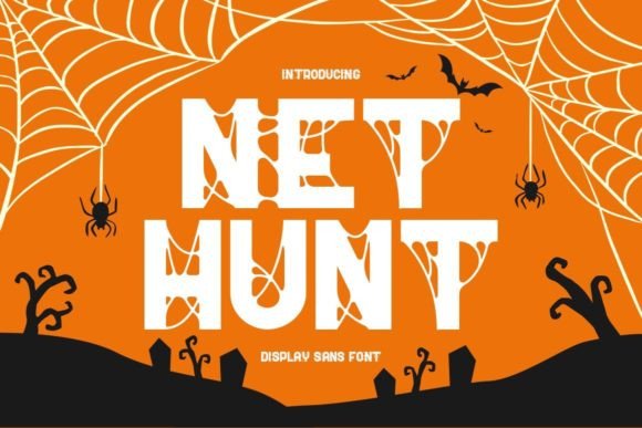 Unleashing the Eerie: A Deep Dive into NetHunt, the Spider Display Sans Font
